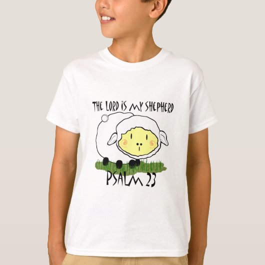De LORD is mijn herder Psalm 23 Baby t-shirt - U (Voorkant)