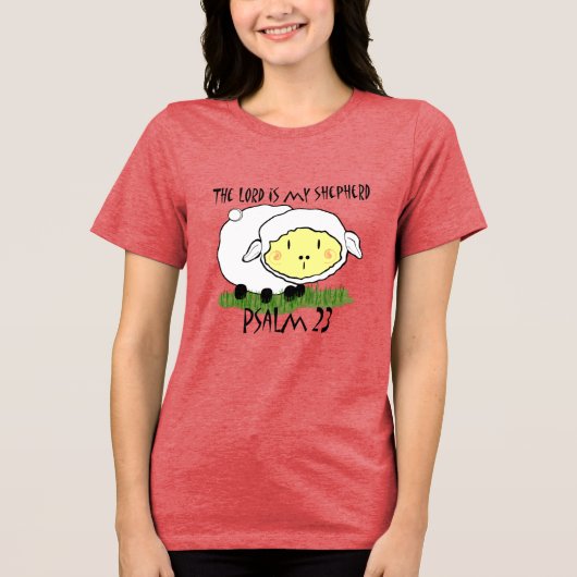 De LORD is mijn herder Psalm 23 Baby t-shirt - U (Voorkant)