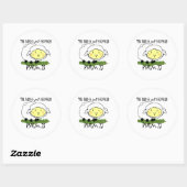 De LORD is mijn herder Psalm 23 Baby t-shirt - U Ronde Sticker (Vel)
