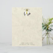 De LORD is mijn herder Psalm 23 Gepersonaliseerd Briefhoofd (Staand voorkant)