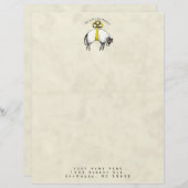 De LORD is mijn herder Psalm 23 Gepersonaliseerd Briefhoofd (Voorkant / Achterkant)