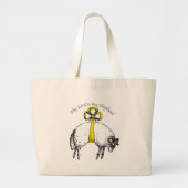 De LORD is mijn herder Psalm 23 Grote Tote Bag (Voorkant)