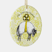 De LORD is mijn herder Psalm 23 Keramisch Ornament (Rechts)