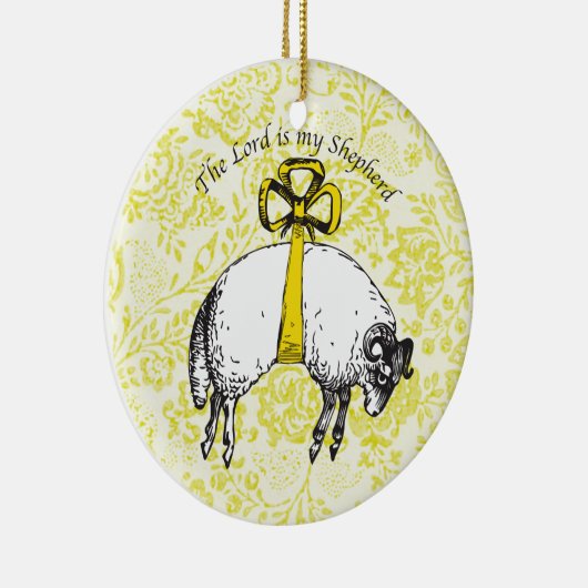 De LORD is mijn herder Psalm 23 Keramisch Ornament (Rechts)