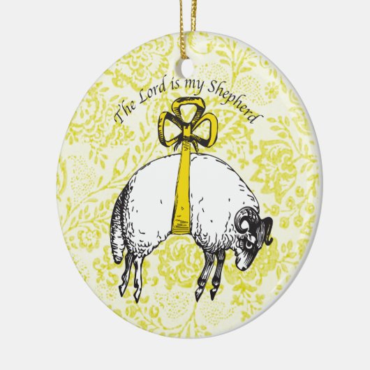 De LORD is mijn herder Psalm 23 Keramisch Ornament (Links)