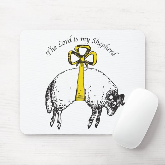 De LORD is mijn herder Psalm 23 Muismat (Met muis)