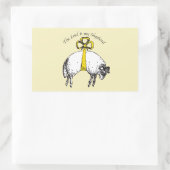 De LORD is mijn herder Psalm 23 Rechthoekige Sticker (Tas)