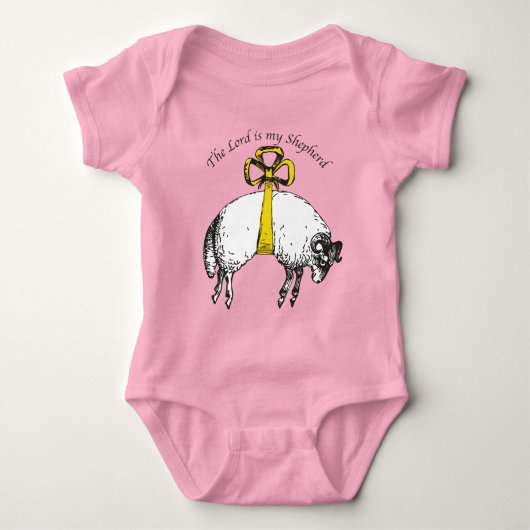 De LORD is mijn herder Psalm 23 Romper (Voorkant)