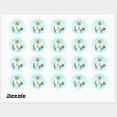 De LORD is mijn herder Psalm 23 Ronde Sticker (Vel)