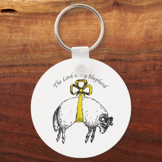 De LORD is mijn herder Psalm 23 Sleutelhanger (Voorkant)