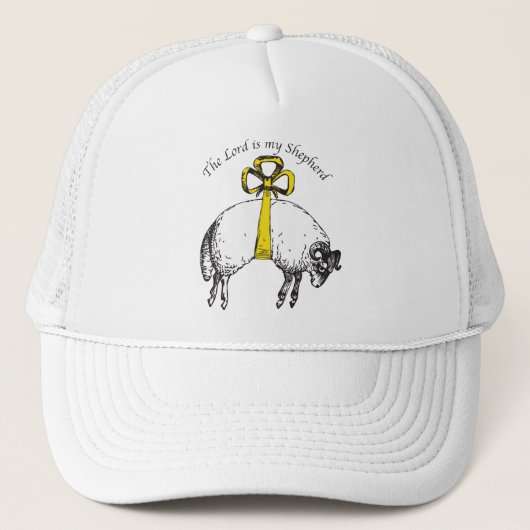 De LORD is mijn herder Psalm 23 Trucker Pet (Voorkant)
