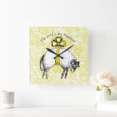 De LORD is mijn herder Psalm 23 Vierkante Klok (Huis)