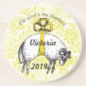 De LORD is mijn herder Psalm 23 Zandsteen Onderzetter (Voorkant)