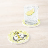 De LORD is mijn herder Psalm 23 Zandsteen Onderzetter (Zijkant)