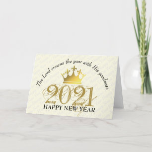 DE LORD KRUIST HET JAAR. Gelukkig nieuwjaar 20 Feestdagen Kaart