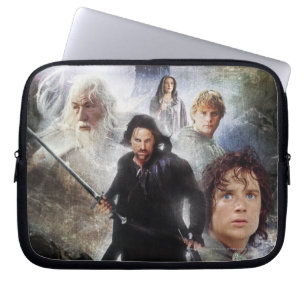 DE LORD VAN DE Collage van het Karakter van het Ka Laptop Sleeve