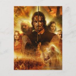 DE LORD VAN DE RINGS: ROTK Aragorn Movie Poster Briefkaart