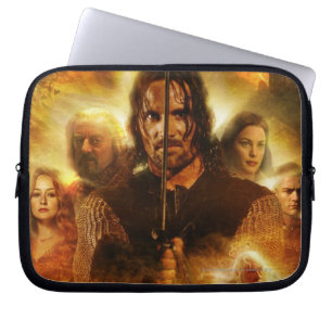 DE LORD VAN DE RINGS: ROTK Aragorn Movie Poster Laptop Sleeve