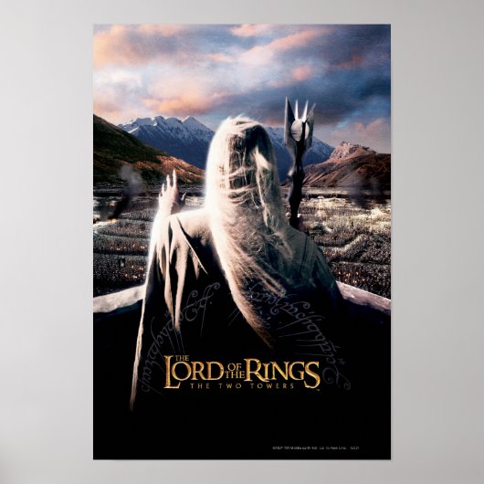DE LORD VAN DE RINGS: TT Saruman Movie Poster (Voorkant)