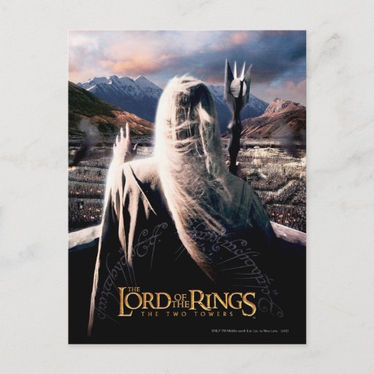 DE LORD VAN DE RINGS: TT Saruman Movie Poster Briefkaart (Voorkant)