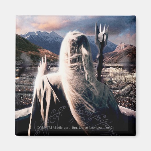 DE LORD VAN DE RINGS: TT Saruman Movie Poster Magneet (Voorkant)