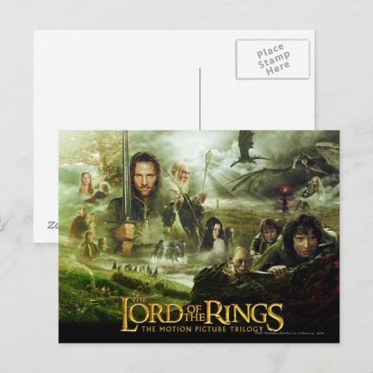 DE LORD VAN HET Poster van de Film van RINGS Briefkaart (Voorkant / Achterkant)