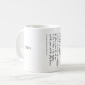 De Lord's Prayer Cup Koffiemok (Voorkant links)