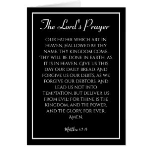 De Lord's Prayer Sympathiekaart
