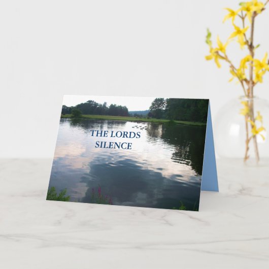 DE LORDS SILENCE kaart (Gele Bloem)