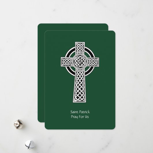 De Lorica van Saint Patrick Gebed (gewijzigd) Feestdagenkaart (Voorkant / Achterkant in situ)