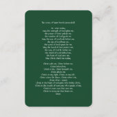 De Lorica van Saint Patrick Gebed (gewijzigd) Informatiekaartje (Achterkant)