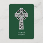 De Lorica van Saint Patrick Gebed (gewijzigd) Informatiekaartje (Voorkant)