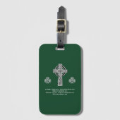 De Lorica van Saint Patrick Gebed (kort) Bagagelabel (Voorkant (verticaal))