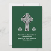 De Lorica van Saint Patrick Gebed (kort) Feestdagenkaart (Voorkant)