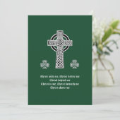 De Lorica van Saint Patrick Gebed (kort) Feestdagenkaart (Staand voorkant)
