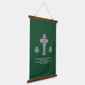 De Lorica van Saint Patrick Gebed (kort) Hangend Wandkleed (Gebogen)
