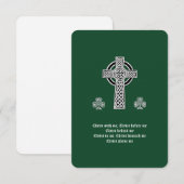 De Lorica van Saint Patrick Gebed (kort) Informatiekaartje (Voorkant / Achterkant)