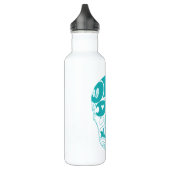 De Los Muertos Cyan Skull Bottle Waterfles (Links)