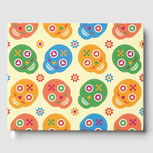 De Los Muertos. Dag van de Doden. Suikerschedels. Gastenboek (Voorkant)