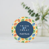 De Los Muertos. Dag van de Doden. Suikerschedels. Kaart (Staand voorkant)