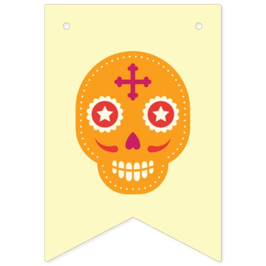 De Los Muertos. Dag van de Doden. Suikerschedels. Vlaggetjes (Tweede vlag)