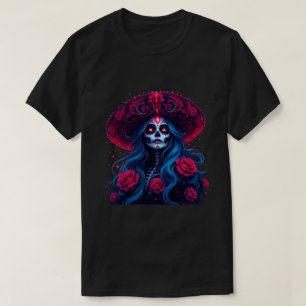 De Los Muertos La Catrina Dag van de Dode Suiker T-shirt