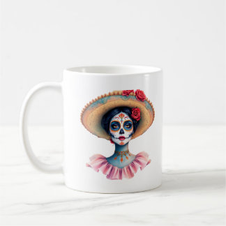 De los Muertos La Catrina Dag van de Dode Suikerza Koffiemok