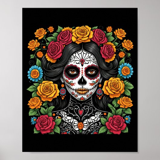 De Los Muertos La Catrina Dag Van De Overheid Poster (Voorkant)
