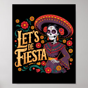De los muertos la catrina suikerschedel cinco de m poster