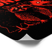 De losgeslagen degenen wasbeer kat possum duif gri poster (Hoek)