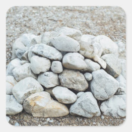 De loterij vierkante sticker