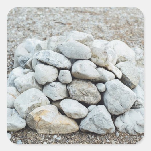 De loterij vierkante sticker (Voorkant)