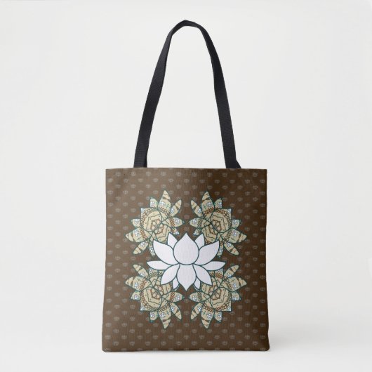 De Lotus all-over-print tas (Voorkant)