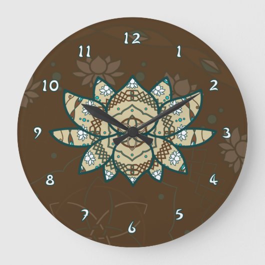 De Lotus Clock Grote Klok (Voorkant)